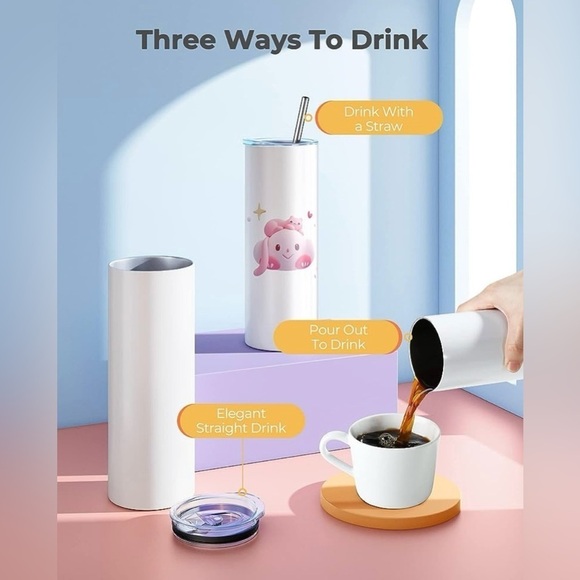 3D Grinch Holiday 20 oz Stainless Steel Tumbler with Lid, straw & Gift B… - Picture 3 of 4